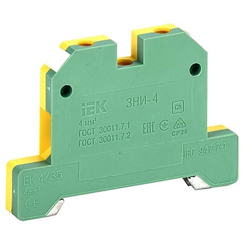 Зажим наборный ИЭК ЗНИ- 4 PEN 4мм2 (JXB-земля) ИЭК