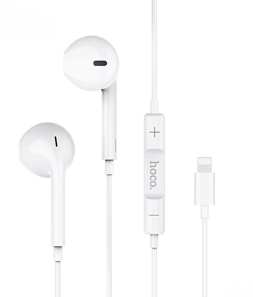 Наушники Hoco L7 Original series Lightning converse earphone White