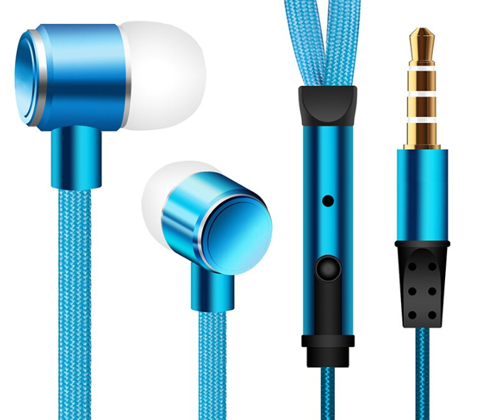 Наушники Shoelace (шнурки) Blue