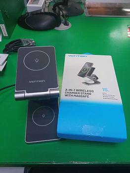 Vention 3‑in‑1 15W Wireless Charger