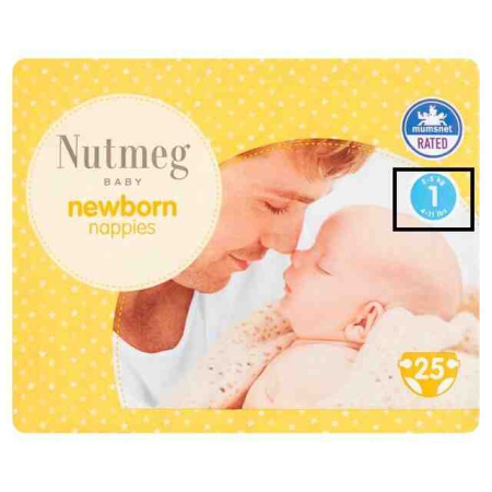 Nutmeg Newborn Nappies Size 1 50 БУ
