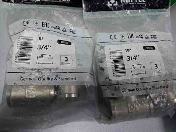 Фітинг трійник Raftec 3/4" T02 з внутрішньою різьбою 3шт.