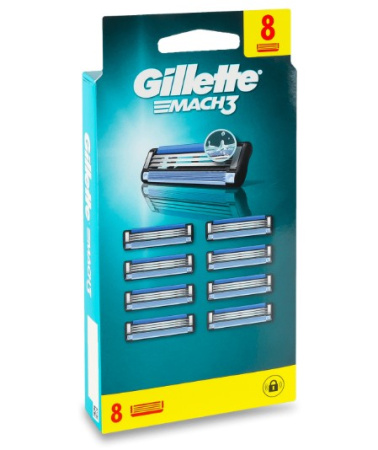 Gillette Mach3 8шт БУ