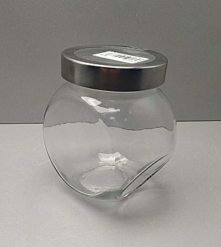 Стеклянная банка для хранения с крышкой 650 мл