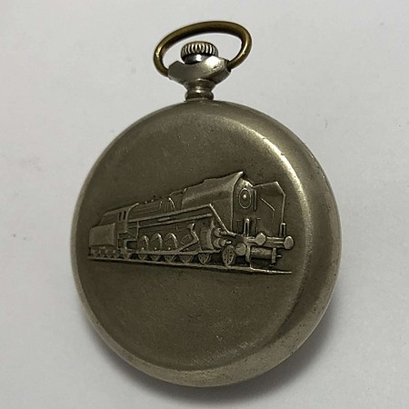 Карманные часы Sekonda 18 Jewels локомотив поезда БУ
