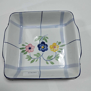 Блюдо с металлической подставкой