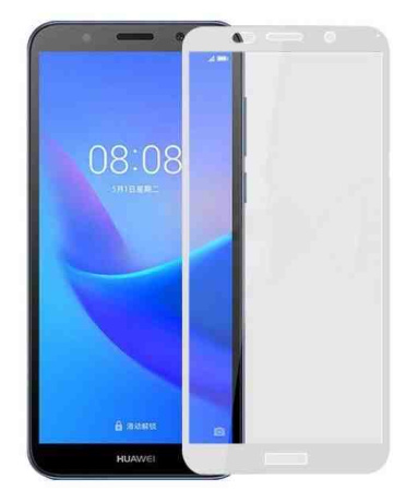 Защитное стекло Full Screen Huawei Y7 Prime (2018) White