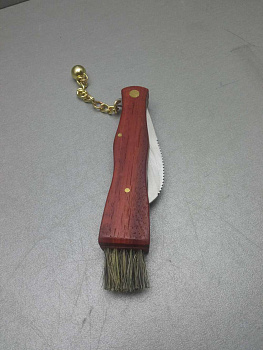 Ніж грибний 25 см складний зі щіточкою