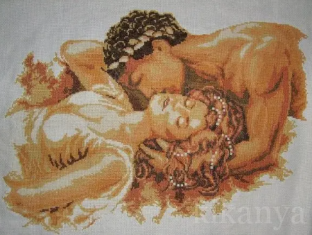 Vervaco 29822 (PN-0011346) The Kiss 48*34см БУ