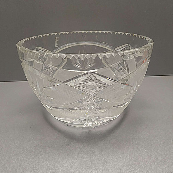 Салатник круглый хрустальный 10-15 см