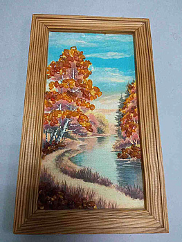 Картина янтарная