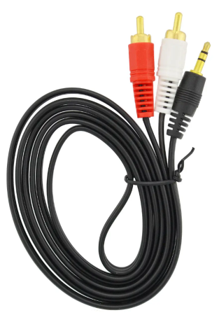 Кабель 2,5"-3RCA 1m
