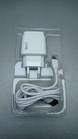 СЗУ Veron VR-C12M set (Micro) 2 USB 2.4A White