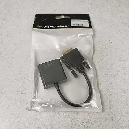 Адаптер DVI (M) - VGA (M) 0.18m Black БУ