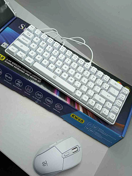 Комплект бездротовий клавіатура та миша + килимок Snpurdiri KW68 (KW682420)