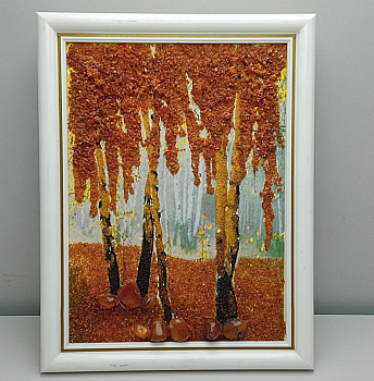 Картина янтарная