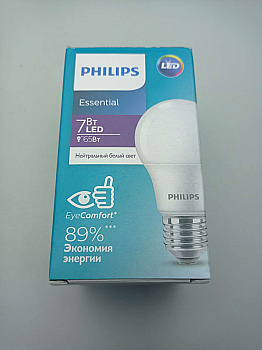Philips A60 E27/8W/230V 4000K