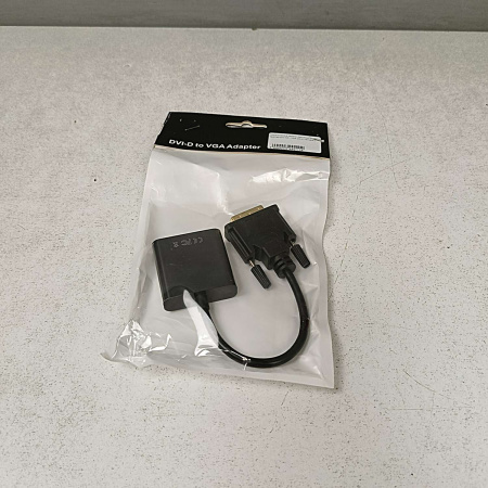 Адаптер DVI (M) - VGA (M) 0.18m Black БУ