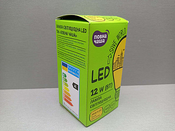Лампа «Повна Чаша»® LED A60 12W 3000K E27