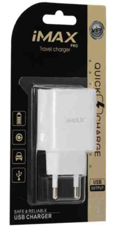 СЗУ iMax IM-33 1 USB 2A White