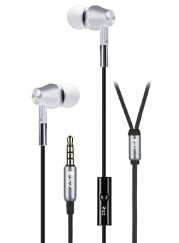 Наушники 2E S2 Metal Skin Mic Silver