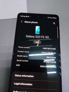 Samsung Galaxy S20 FE 5G 6/128GB (SM-G781W)