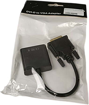 Адаптер DVI (M) - VGA (M) 0.18m Black БУ