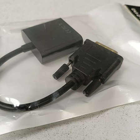Адаптер DVI (M) - VGA (M) 0.18m Black БУ