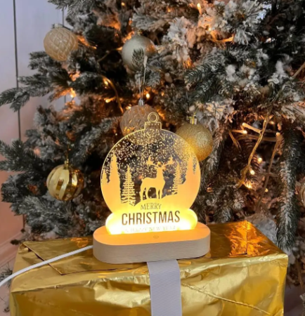 3D ночник Merry Christmas БУ