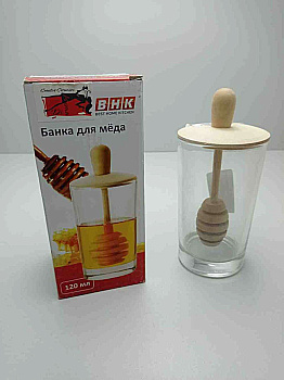 Банка для меда с палочкой ВНК 120мл