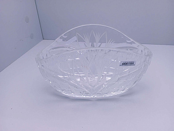 Конфетница овальная хрустальная (10-15 см)