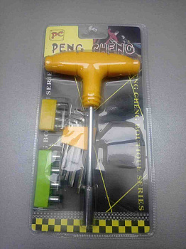 Peng Cheng Т-образная отвертка+4 биты+4головки+5 шестигранников