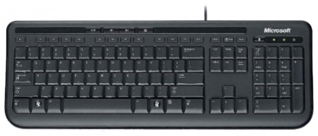 Microsoft Wired Keyboard 600 Black USB БУ