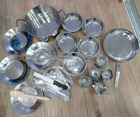 Kunal Housewares набор посуды нержавейка (5 персон) БУ