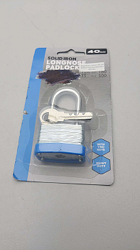 Навесной замок Solid Iron Longnose, 40 мм SKU35047501