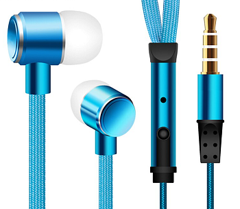 Наушники Shoelace (шнурки) Blue