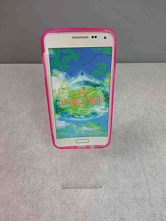Original Silicon Case Samsung J700 (J7) Pink