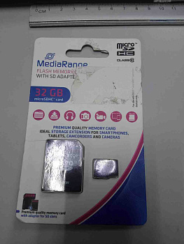 MediaRange microSDHC 32GB Class 10+ SD адаптер (MR959)