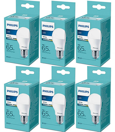 PHILIPS E27 9 W 900 lm 65W БУ