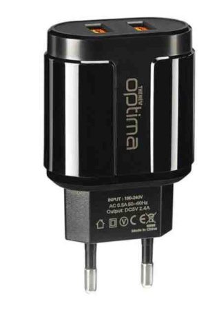 СЗУ Optima Avangard OP-HC02 2USB 2.4A Black