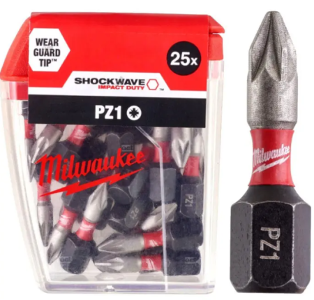 Shockwave Impact Duty Milwaukee PZ1 x 25 мм 25шт (4932430861) БУ