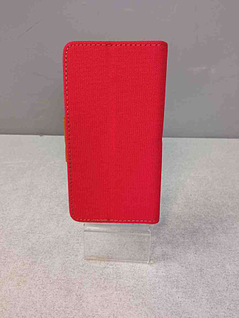 Universal Book Cover Goospery Canvas Diary 4.5" Red