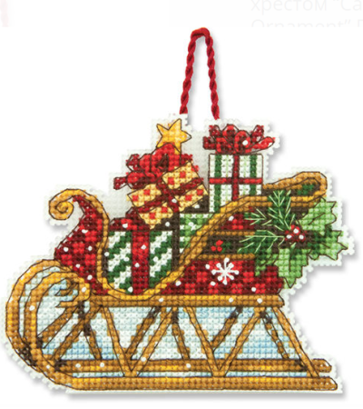 Dimensions 70-08914 Sleigh Ornament / Сани. Прикраса БУ