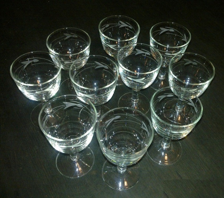 Рюмки стеклянные 6 шт БУ