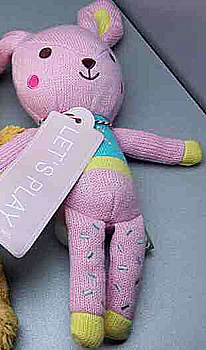 Blokker Let's Play Knuffel Konijn - 30 cm