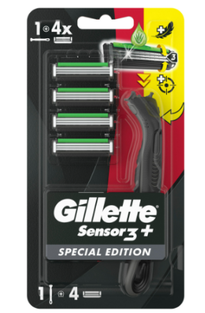 GILLETTE Sensor3+ SPECSAL EDITION+4 змінні касети арт.116357 БУ