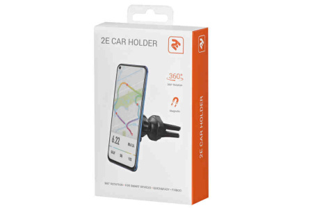 Держатель автомобильный 2E CH01-03 для смартфона магнитный, black