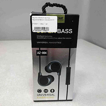 Наушники вставные с микрофоном 3.5